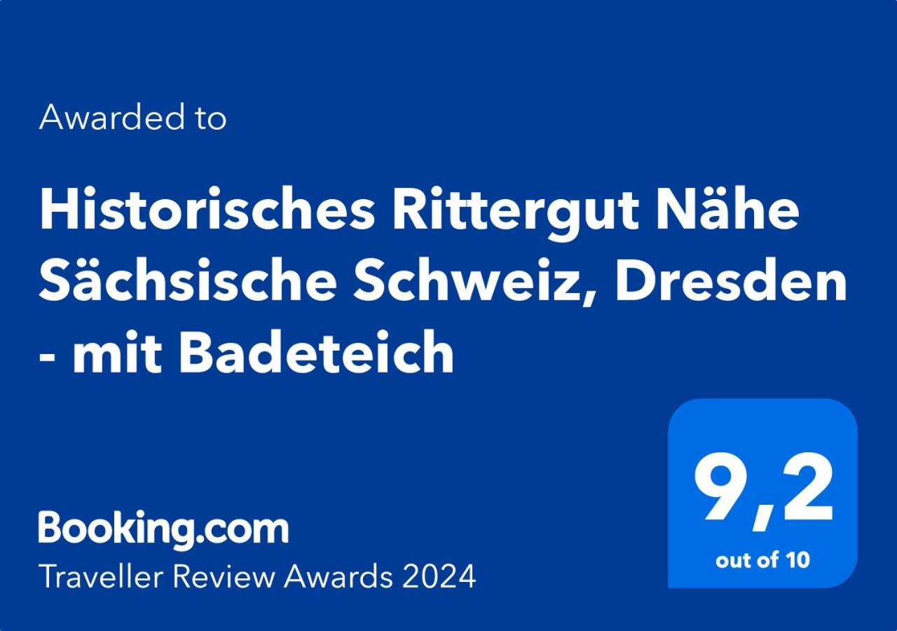Apartmán Historisches Rittergut Hexenburgbeidresden Nahe Sachsische Schweiz, Dresden - Mit Badeteich Großharthau Exteriér fotografie